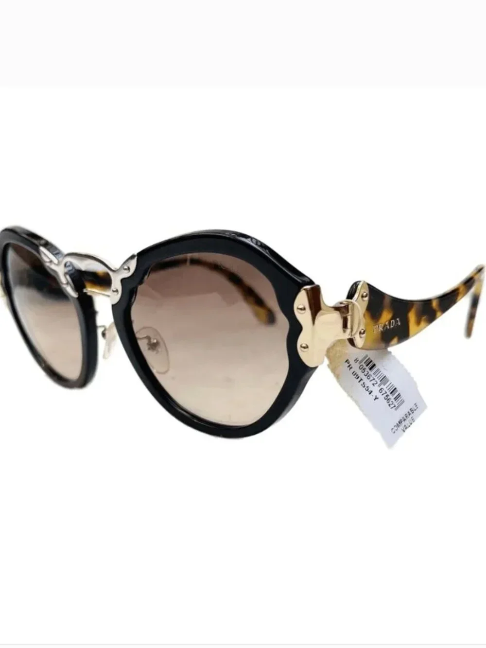 NWT Prada Butterfly SPR 09T TORTOISE/GOLD Sunglasses Auth